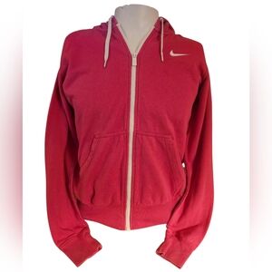 Womens Nike Pink Zip-Up Hoodie Jacket Size‎ Medium